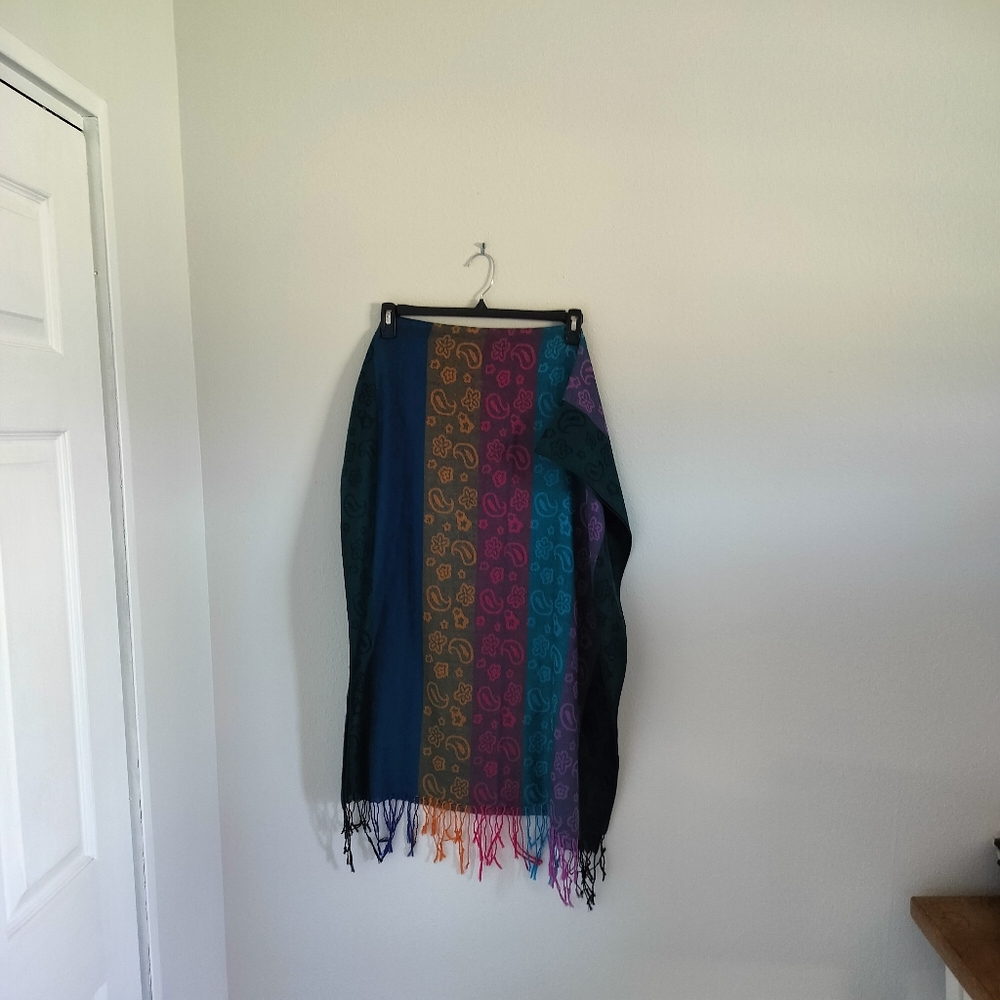 Colorful Paisley Scarf Bohemian Boho Chic‎  Retro Hippie